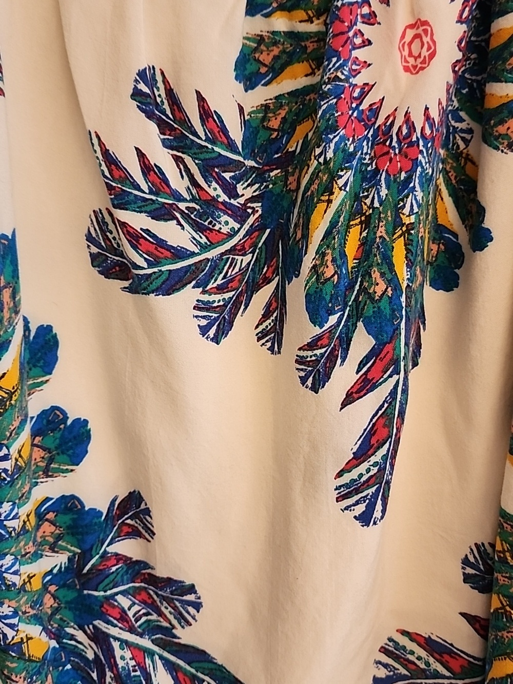 NWOT Anthropologie Flying Tomato Cream Off/On -Shoulder Floral Top - Picture 3 of 14